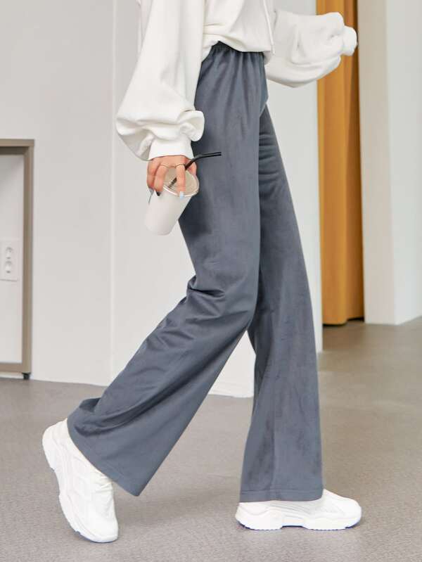 بنطلون شي إن ديزي عالي الخصر بقصة مستقيمة CCC1B 