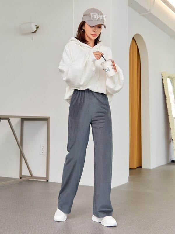 بنطلون شي إن ديزي عالي الخصر بقصة مستقيمة CCC1B 