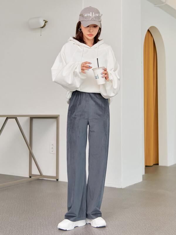 بنطلون شي إن ديزي عالي الخصر بقصة مستقيمة CCC1B 