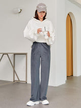 بنطلون شي إن ديزي عالي الخصر بقصة مستقيمة CCC1B 