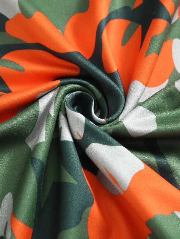 تيشيرت بدون أكمام للبنات من شي إن مطبوع بالكامل 