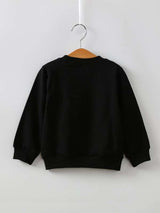 SHEIN  Toddler Boys Letter &amp; Floral Print Pullover