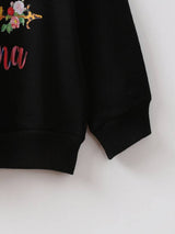 SHEIN  Toddler Boys Letter &amp; Floral Print Pullover