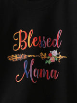 SHEIN  Toddler Boys Letter &amp; Floral Print Pullover