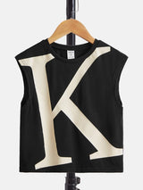 SHEIN Toddler Boys Letter Graphic Tank Top