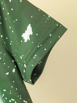 SHEIN Toddler Boys Slogan &amp; Splash Ink Print Tee