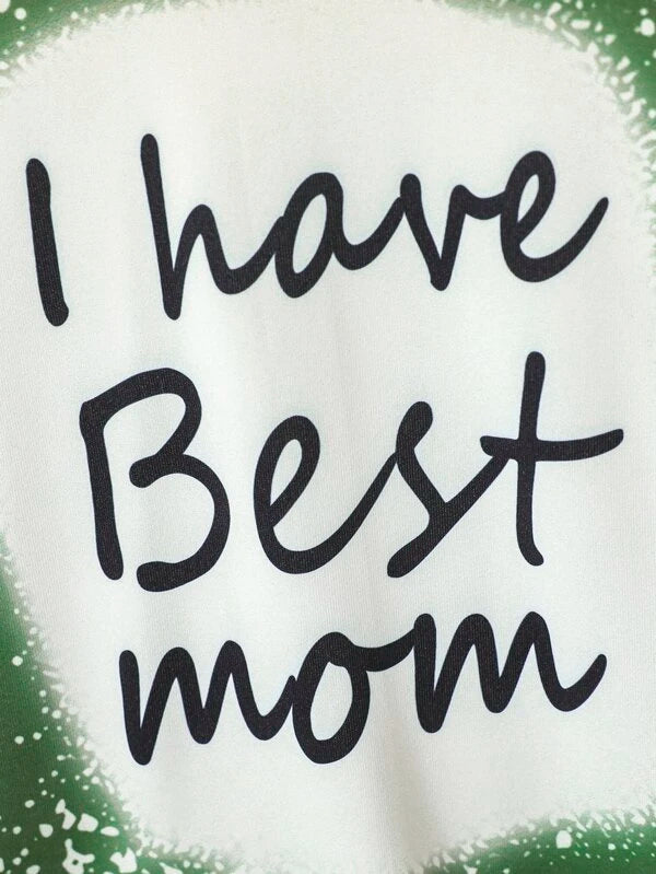 SHEIN Toddler Boys Slogan &amp; Splash Ink Print Tee