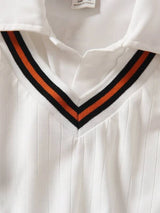 SHEIN Toddler Boys Striped Trim Tank Top &amp; Polo Shirt &amp; Shorts