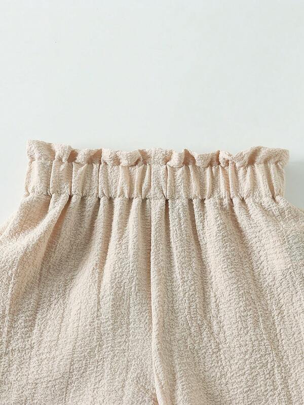 SHEIN Toddler Girls Frill Trim Cami Top &amp Shorts