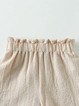 SHEIN Toddler Girls Frill Trim Cami Top &amp Shorts