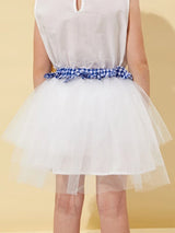 تنورة شبكية متعددة الطبقات من SHEIN للبنات الصغيرات