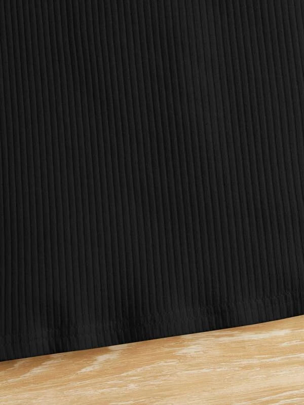 شى ان فستان بناتي صغير بأكمام منفوخة وياقة عالية 