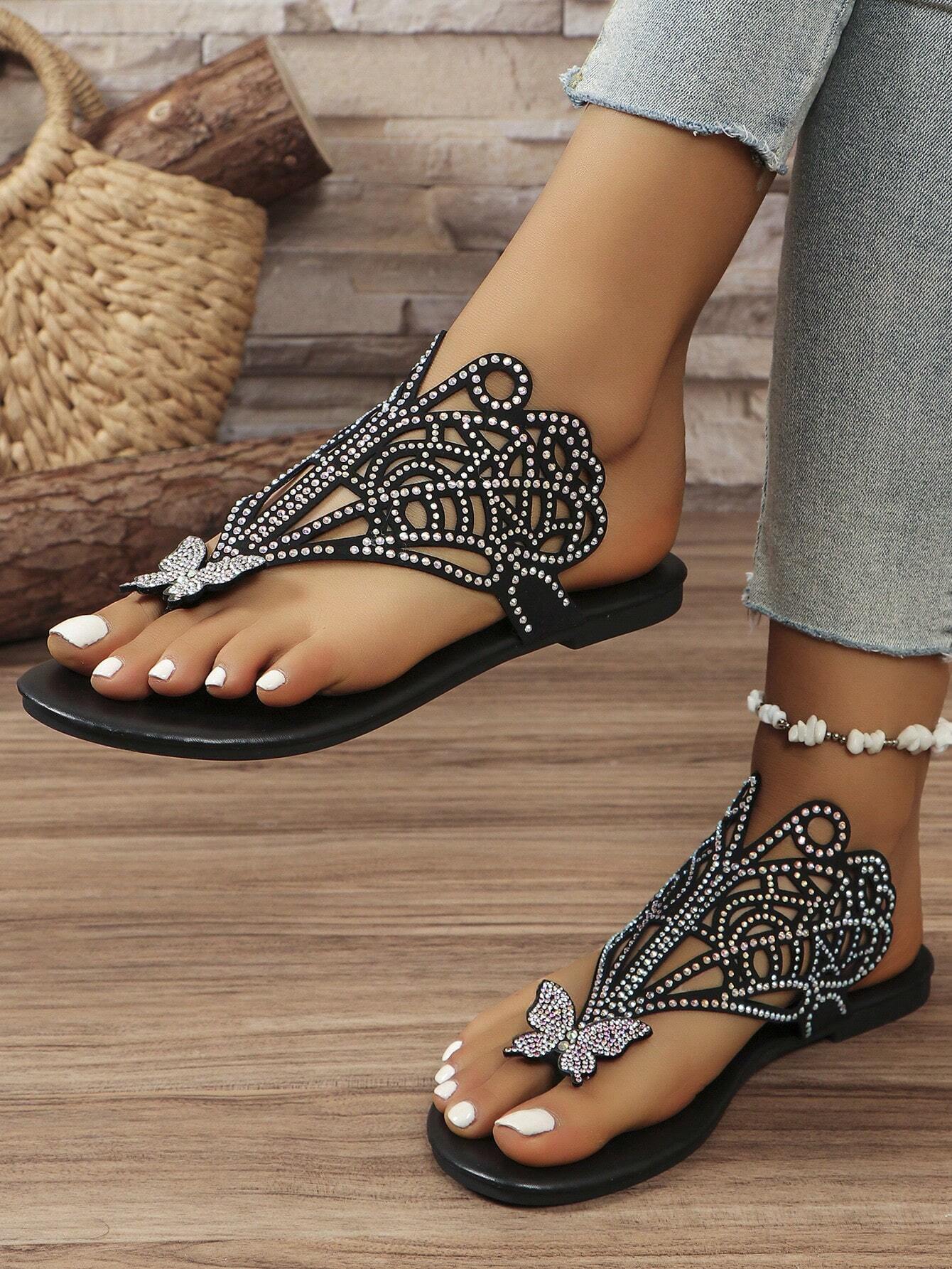 SHEIN A Luxurious Women's Flat Slide Sandals