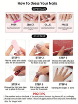 SHEIN Almond-Shaped Red French Tip Press-On Nails