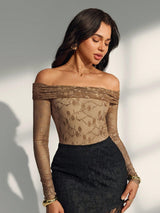 SHEIN Chiquease Women's Floral Lace Top