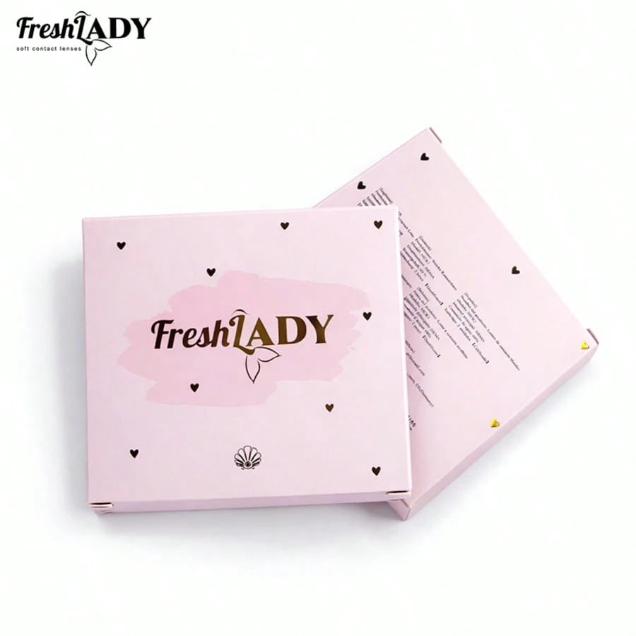 Pink 'FreshLADY' product packaging on a white background