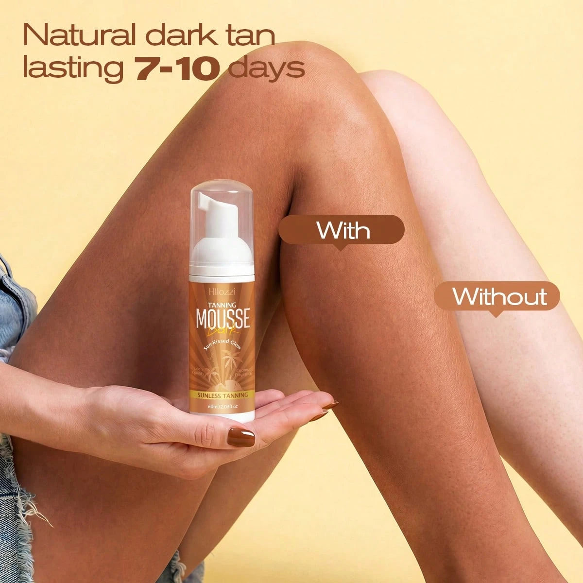 SHEIN Hllozzi 60ml Natural Sunless Tanning Mousse