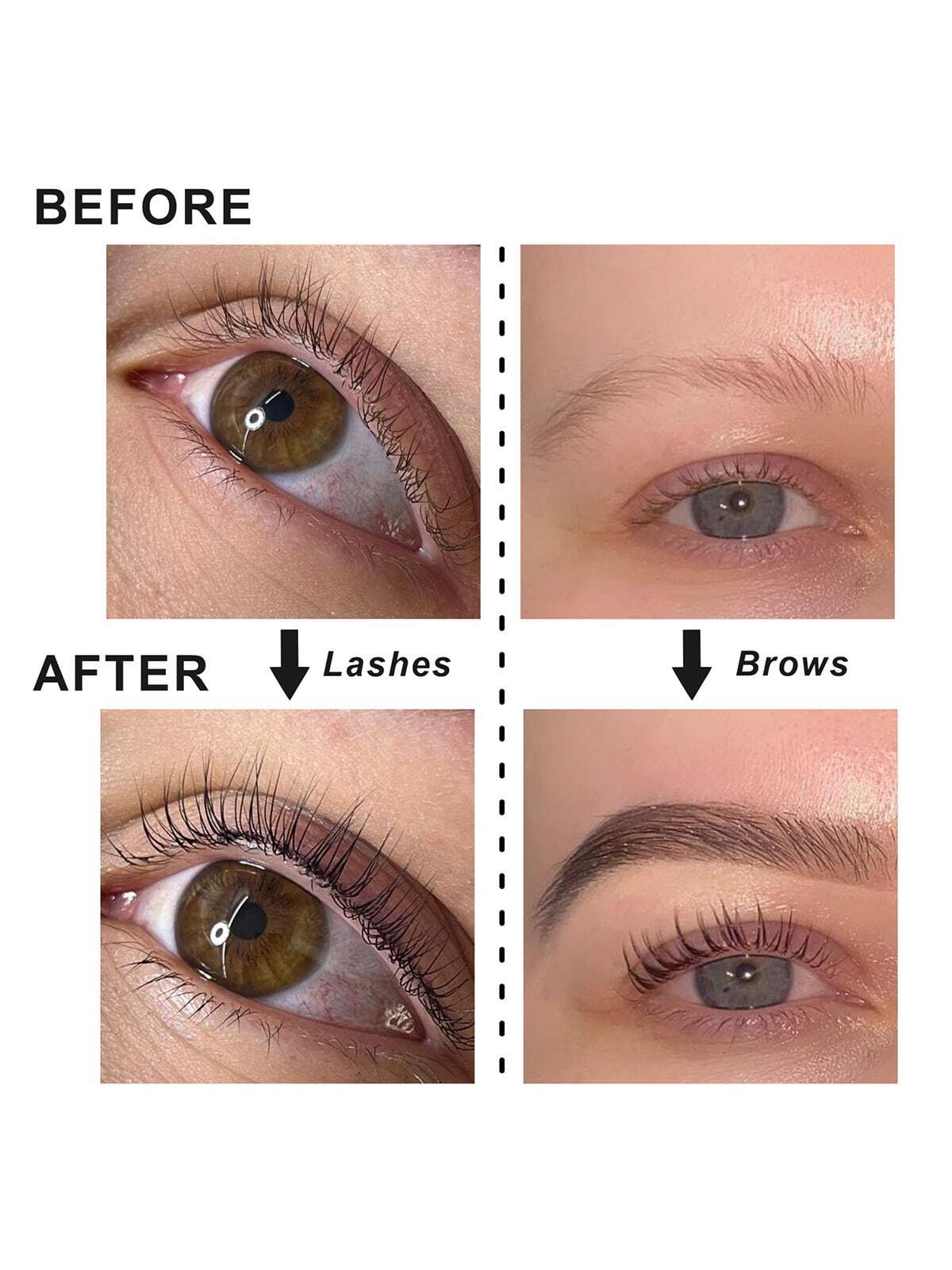 SHEIN Lash Tint Kit Brow Tint Kit Black Color, Professional Eyebrow & Eyelash Tint