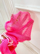 SHEIN MOOSTA Ladies' Cold Shoulder Hollow Out Sweater