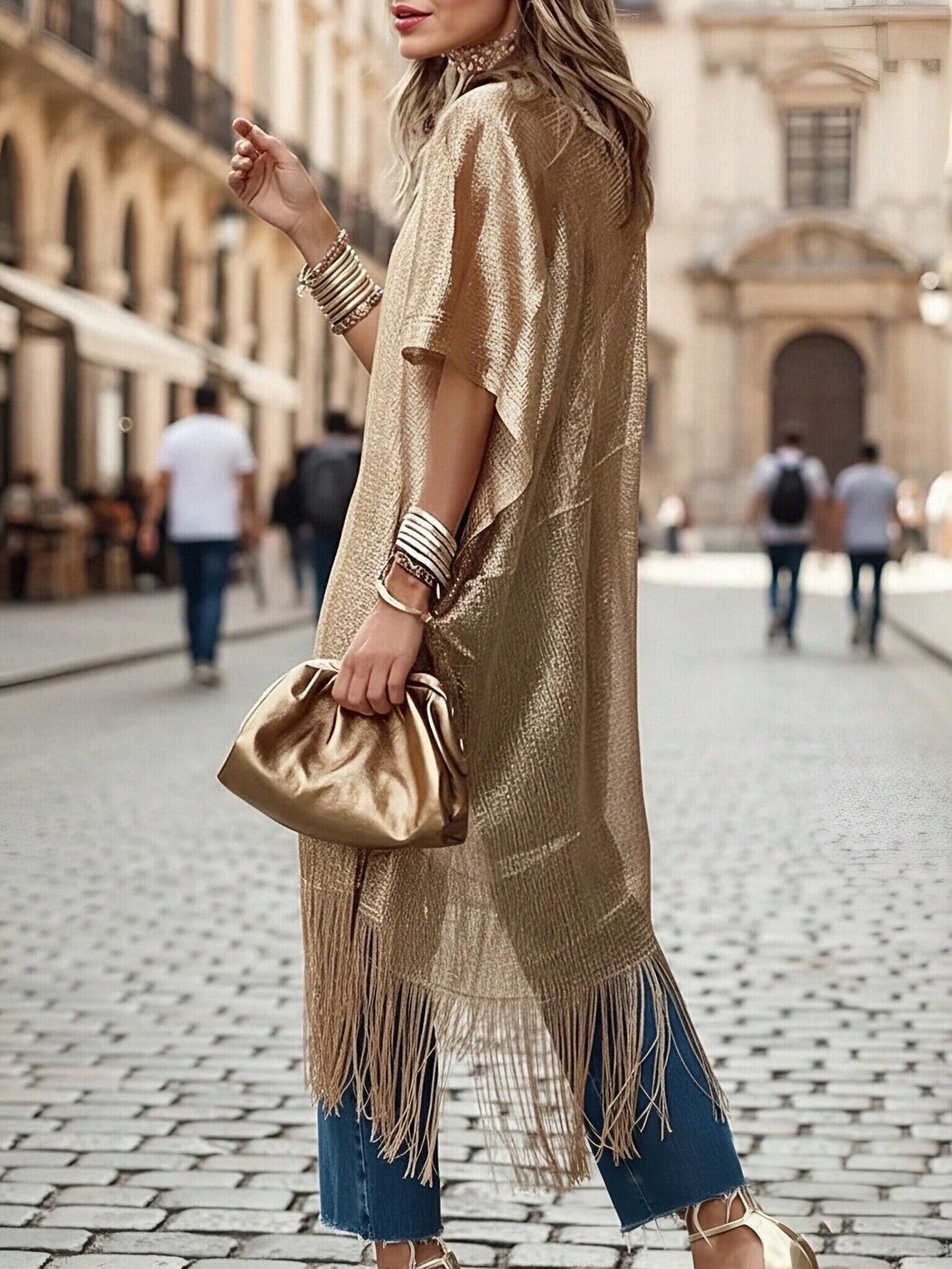 SHEIN Mesh Beach Sheer Coverup, See-Through Vacation Sun Protection Cover Up