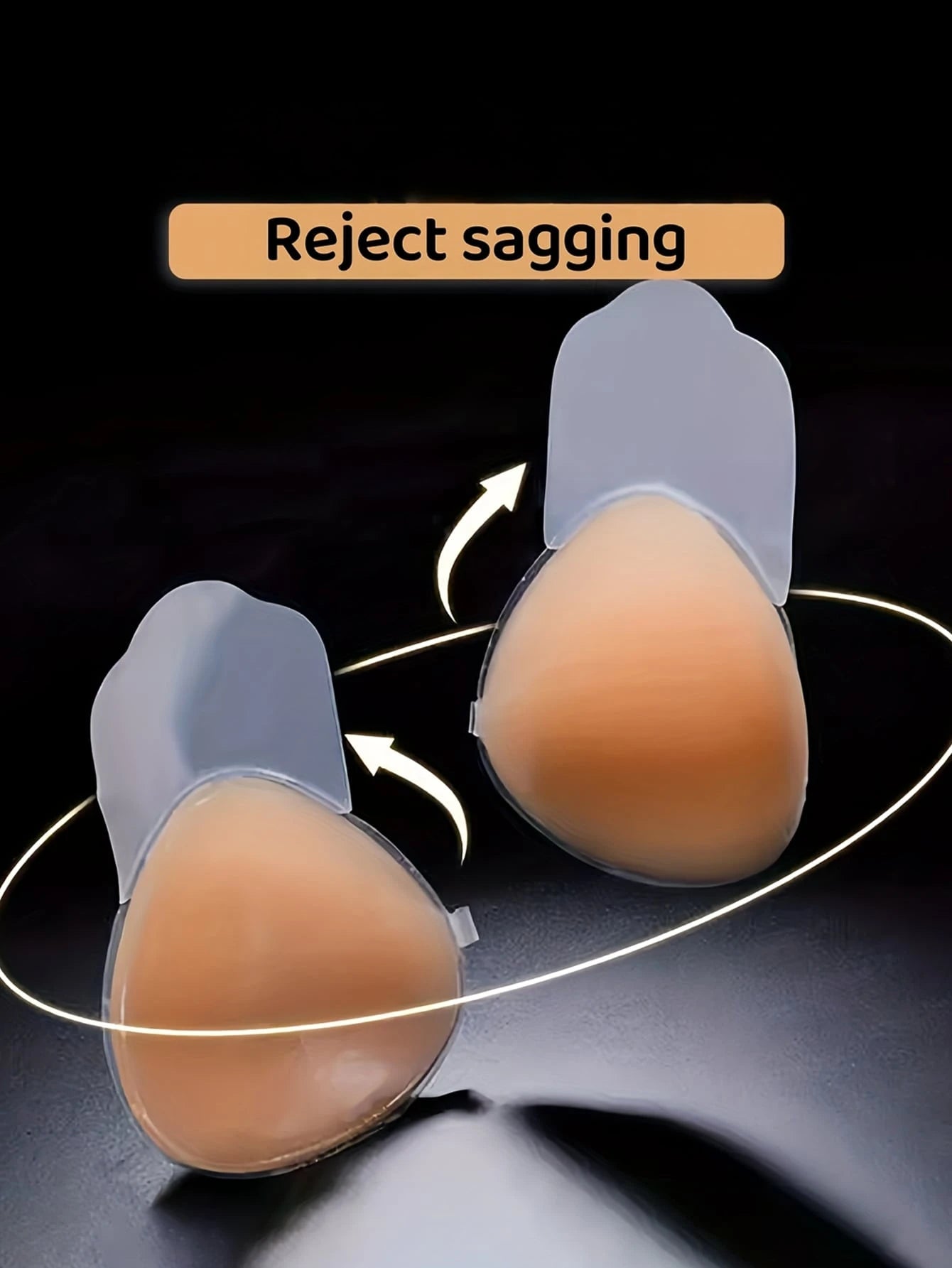 SHEIN  Silicone Invisible Strapless Bras Reusable Lifting Silicone Nipple Covers
