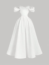 SHEIN Skyraze Women's Elegant White Dress