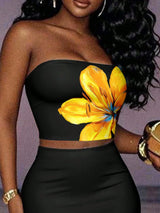 SHEIN Slaydiva 2pcs Floral Print