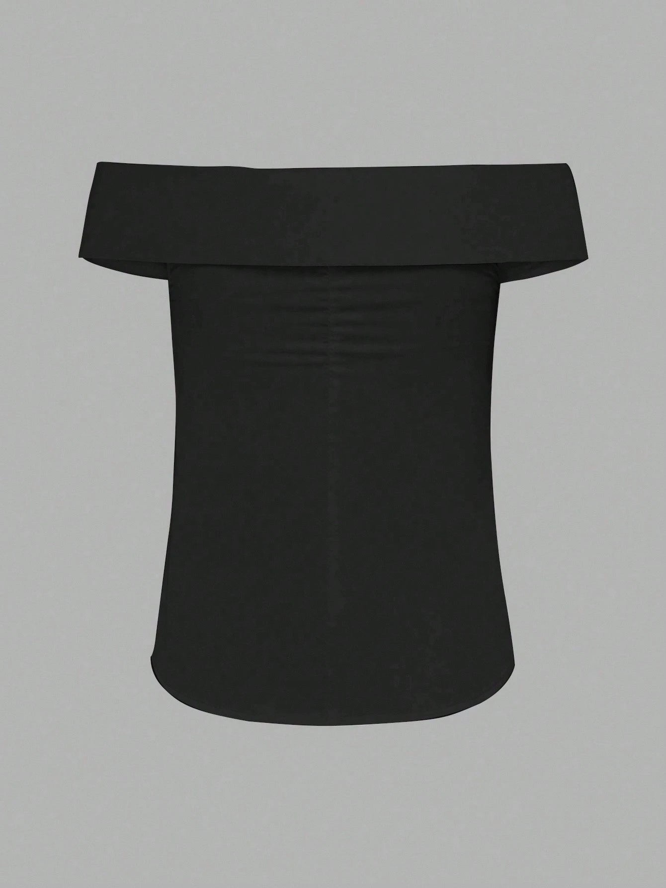 SHEIN Solid Color Twist Design Off-Shoulder Stylish Blouse