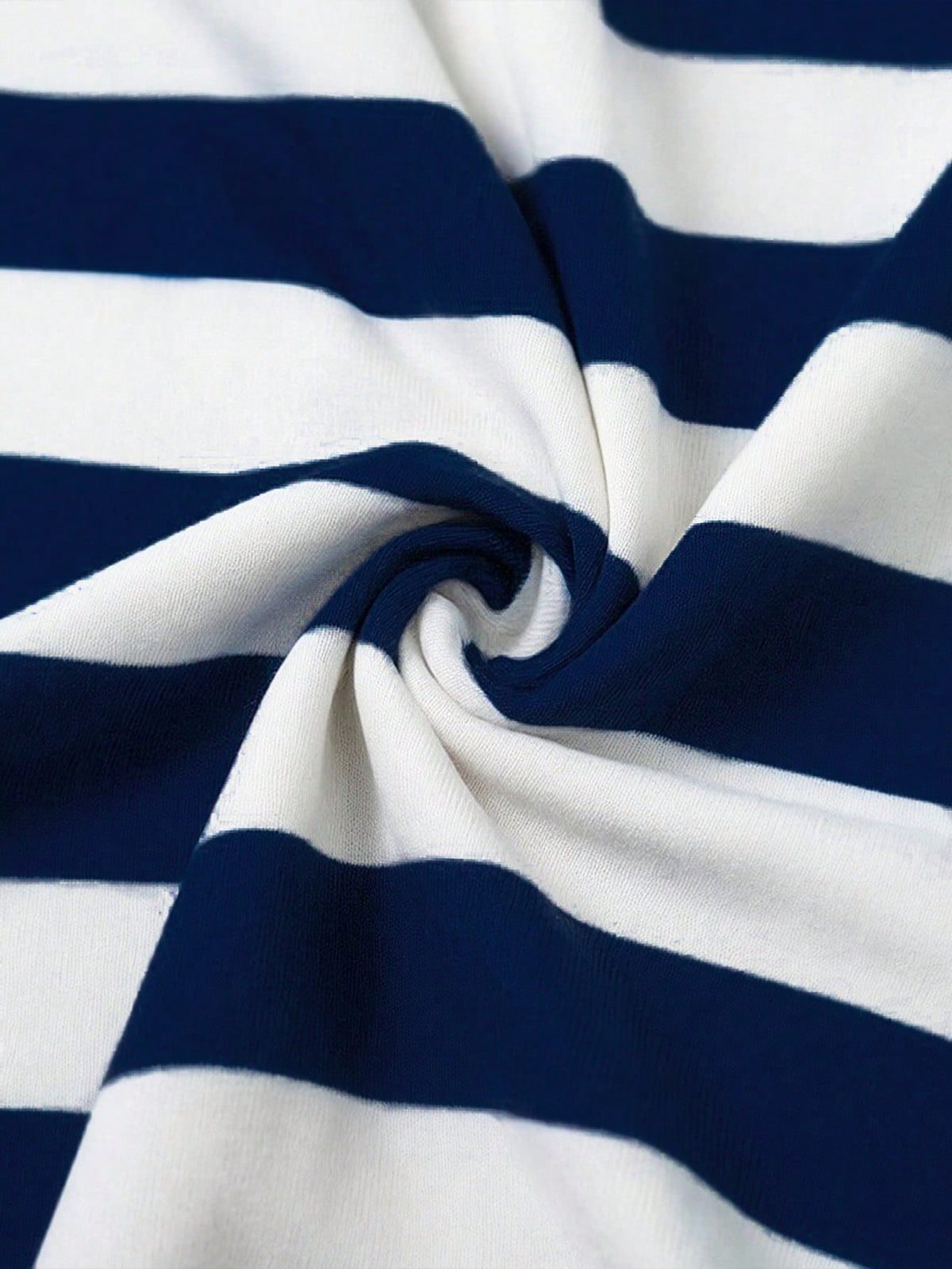 SHEIN Summer New American Retro Blue & White Dress
