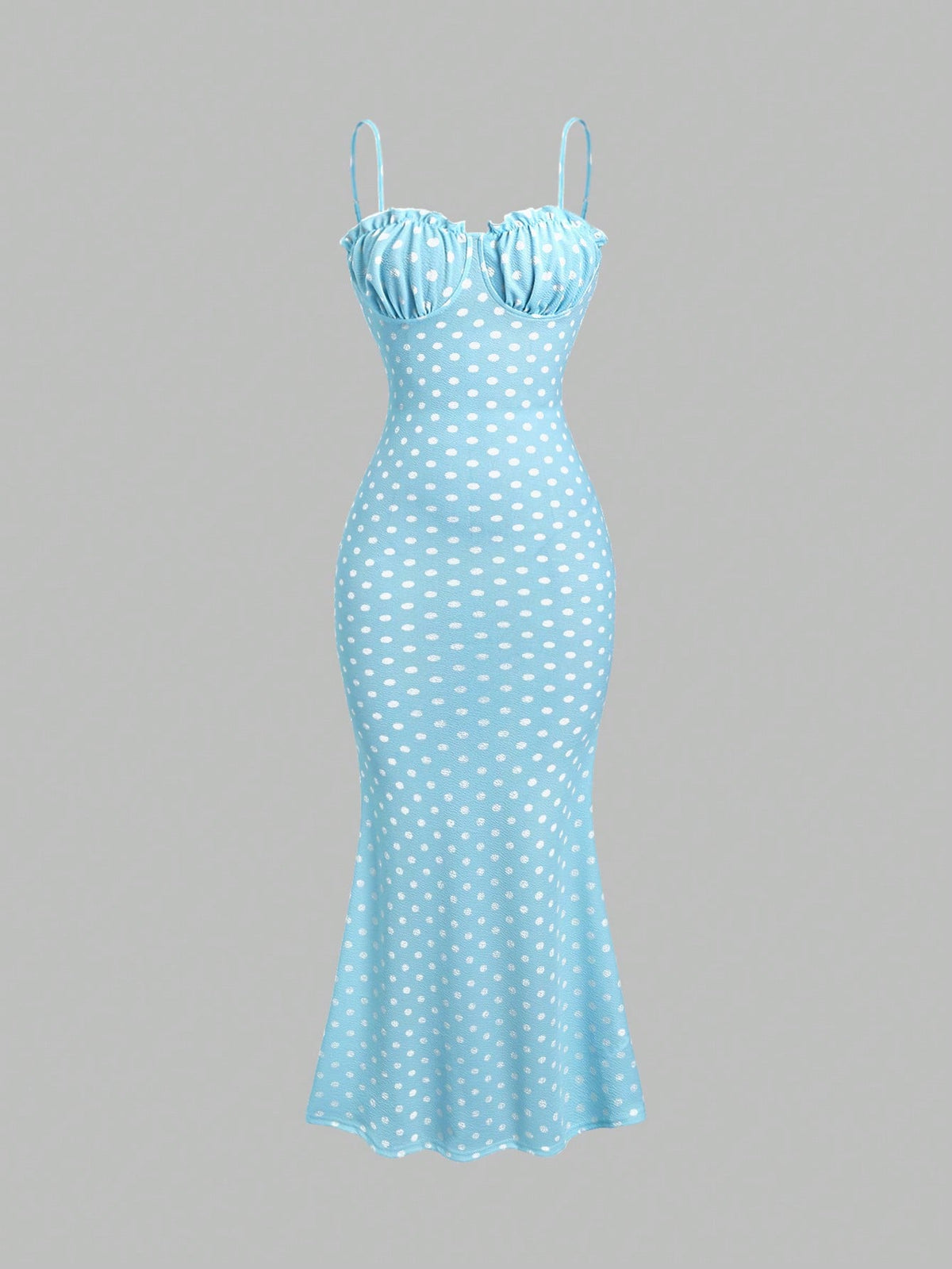 SHEIN Sweetra Black & White Polka Dot Sexy Dress