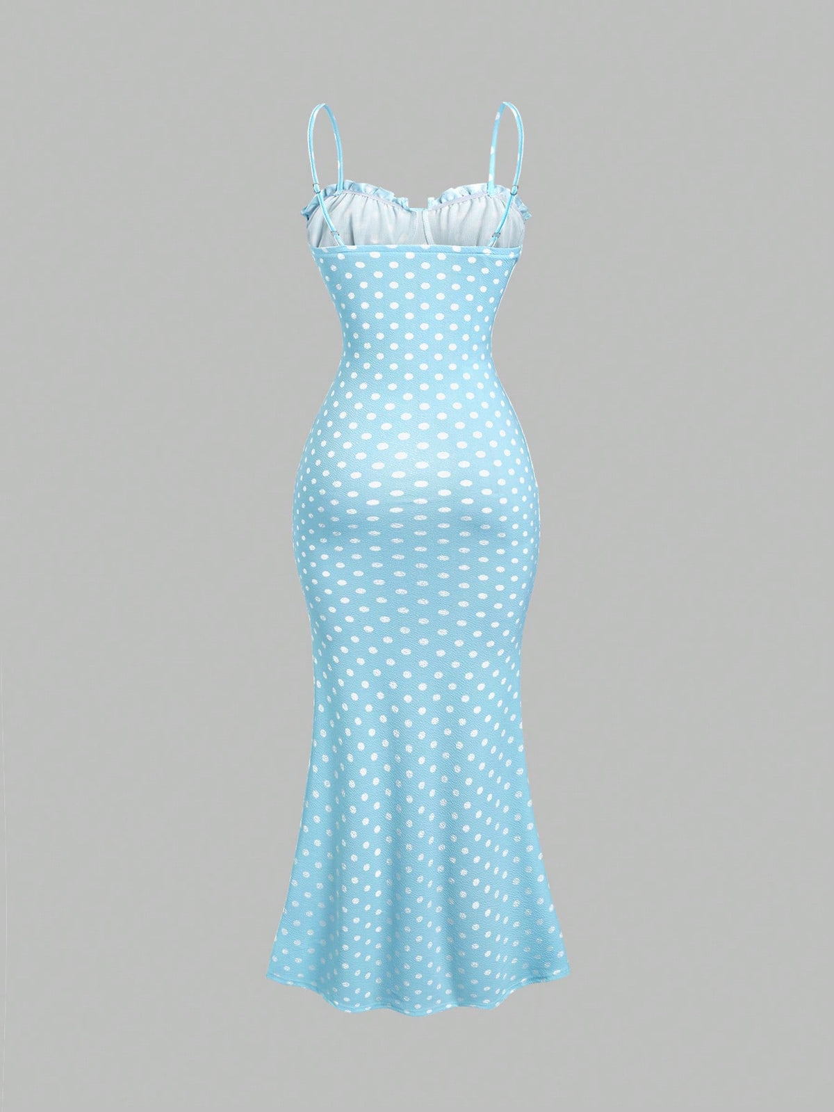 SHEIN Sweetra Black & White Polka Dot Sexy Dress