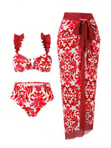 SHEIN Swim Oasis 3pcs/Set Summer Vacation