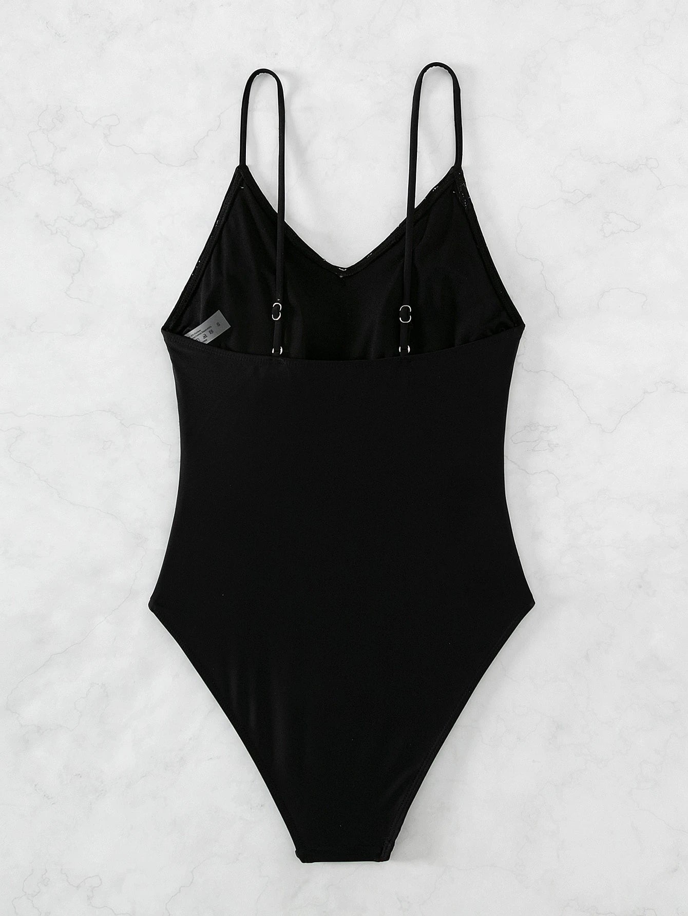 SHEIN Swim Summer Beach Fringe Trim One Piece Swimsuit