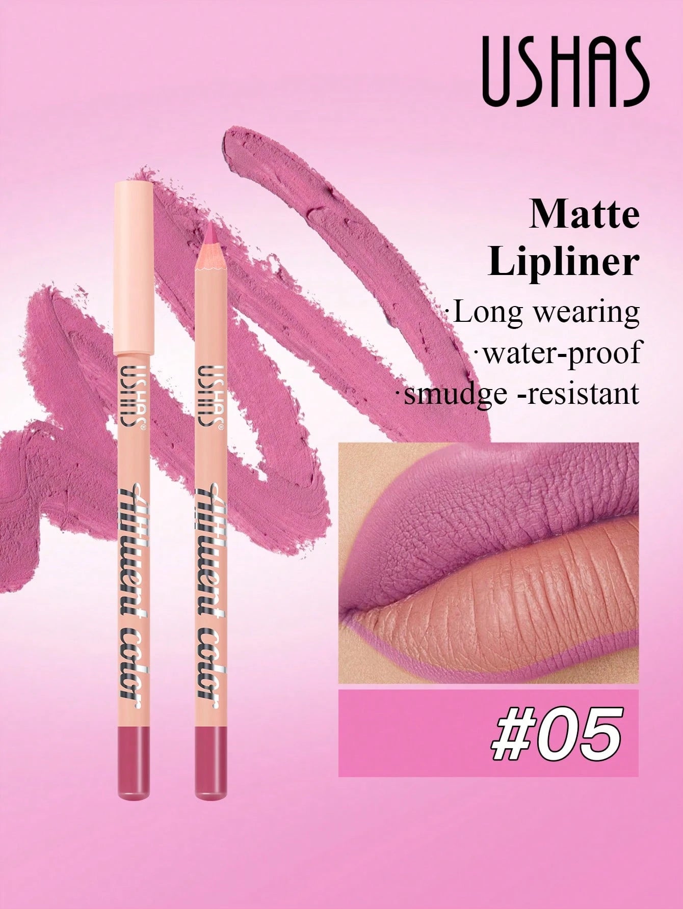 SHEIN USHAS Matte Lip Liner Pencil