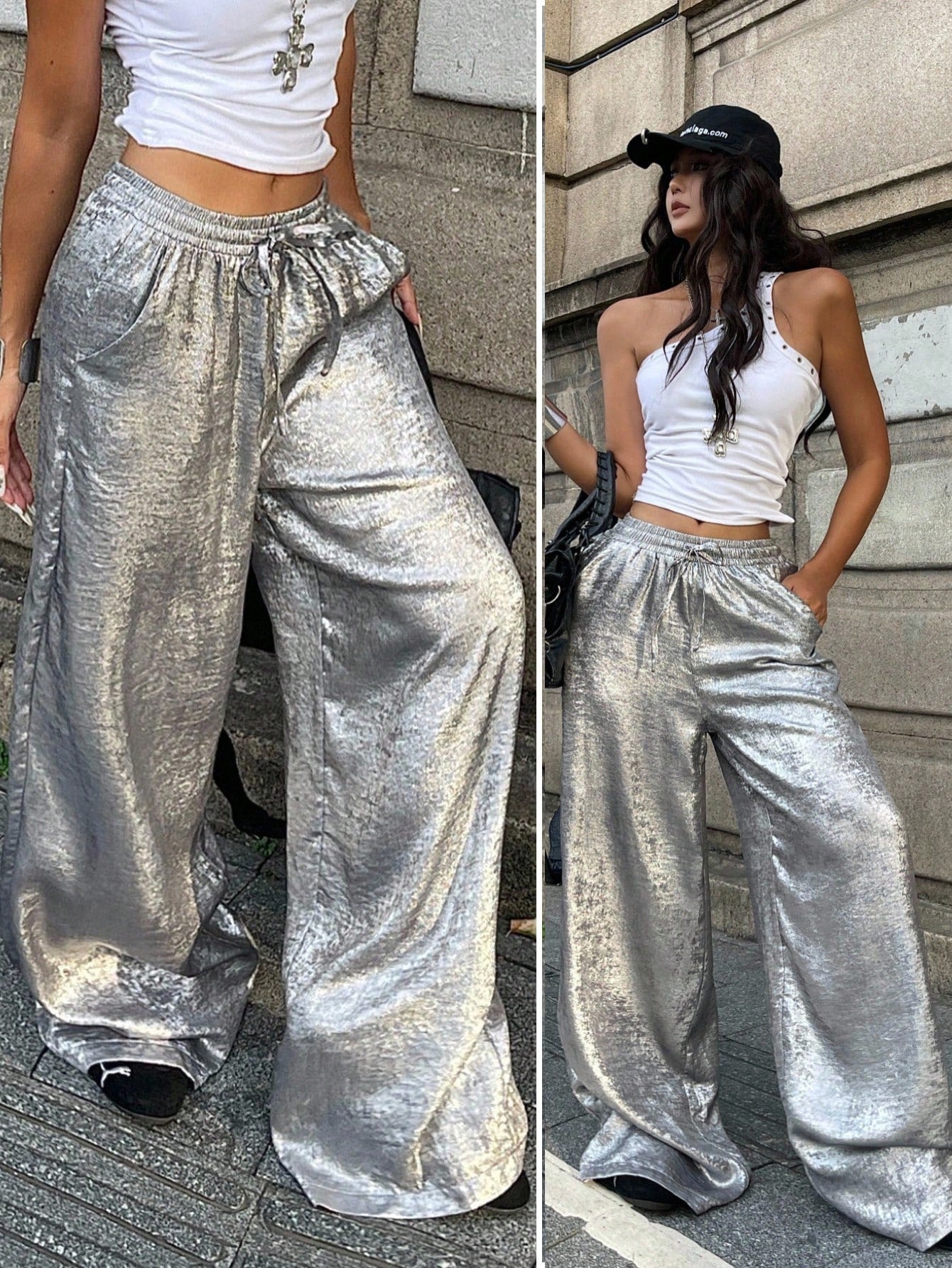 SHEIN X Scot Louie Coolane Women's All-Season  Pants