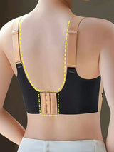 SHEIN Seamless Ice Silk Front Closure Wire-Free Lift-Up Sports Bra