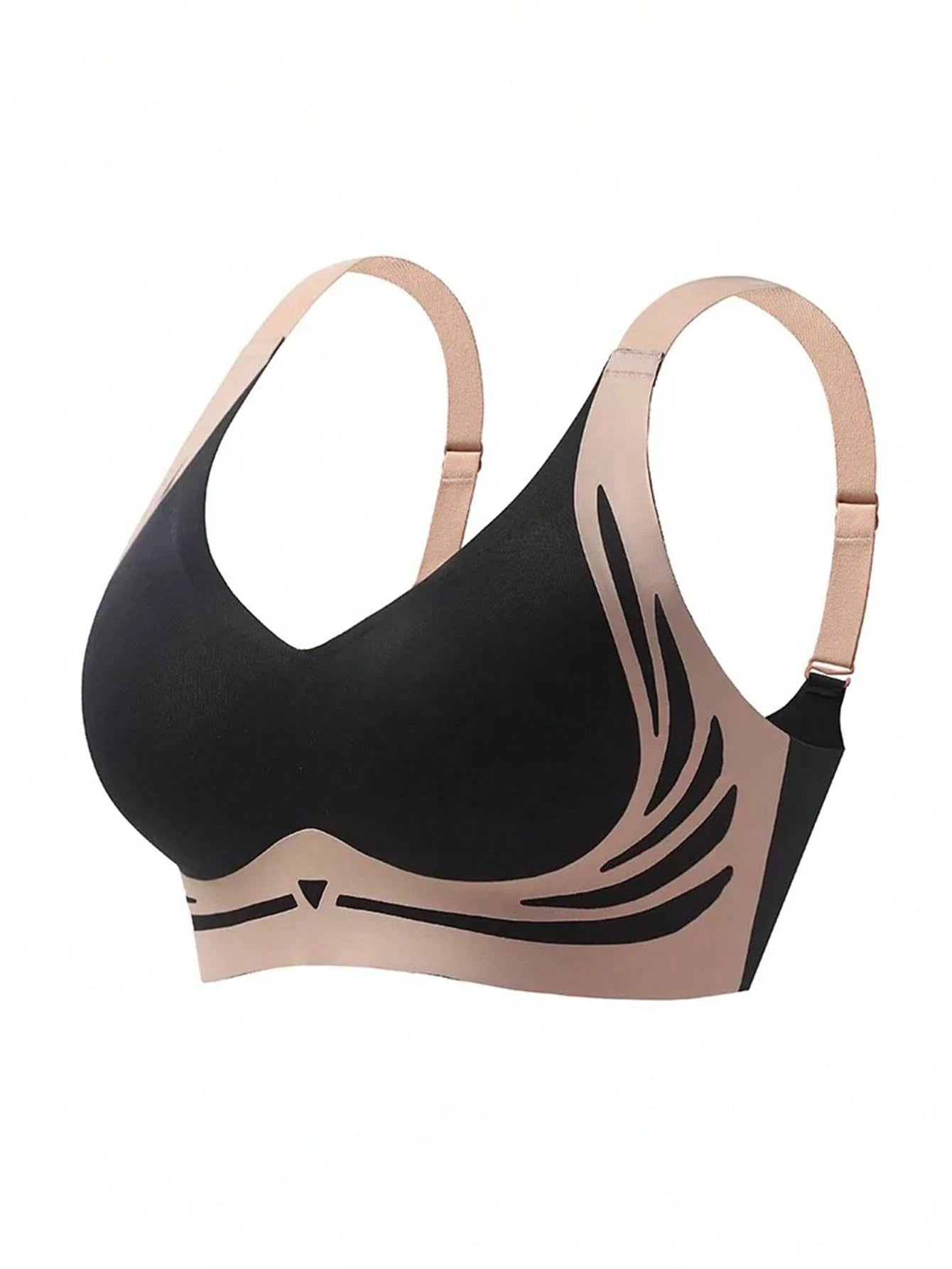 SHEIN Seamless Ice Silk Front Closure Wire-Free Lift-Up Sports Bra