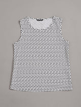 شى ان تيشيرت كت بدون أكمام مطبوع بالكامل