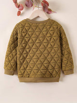 Shein Toddler Boy Letter Graphic Quilted Sweatshirt