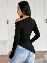 StreetHx Tops Stylish And Elegant Off-Shoulder