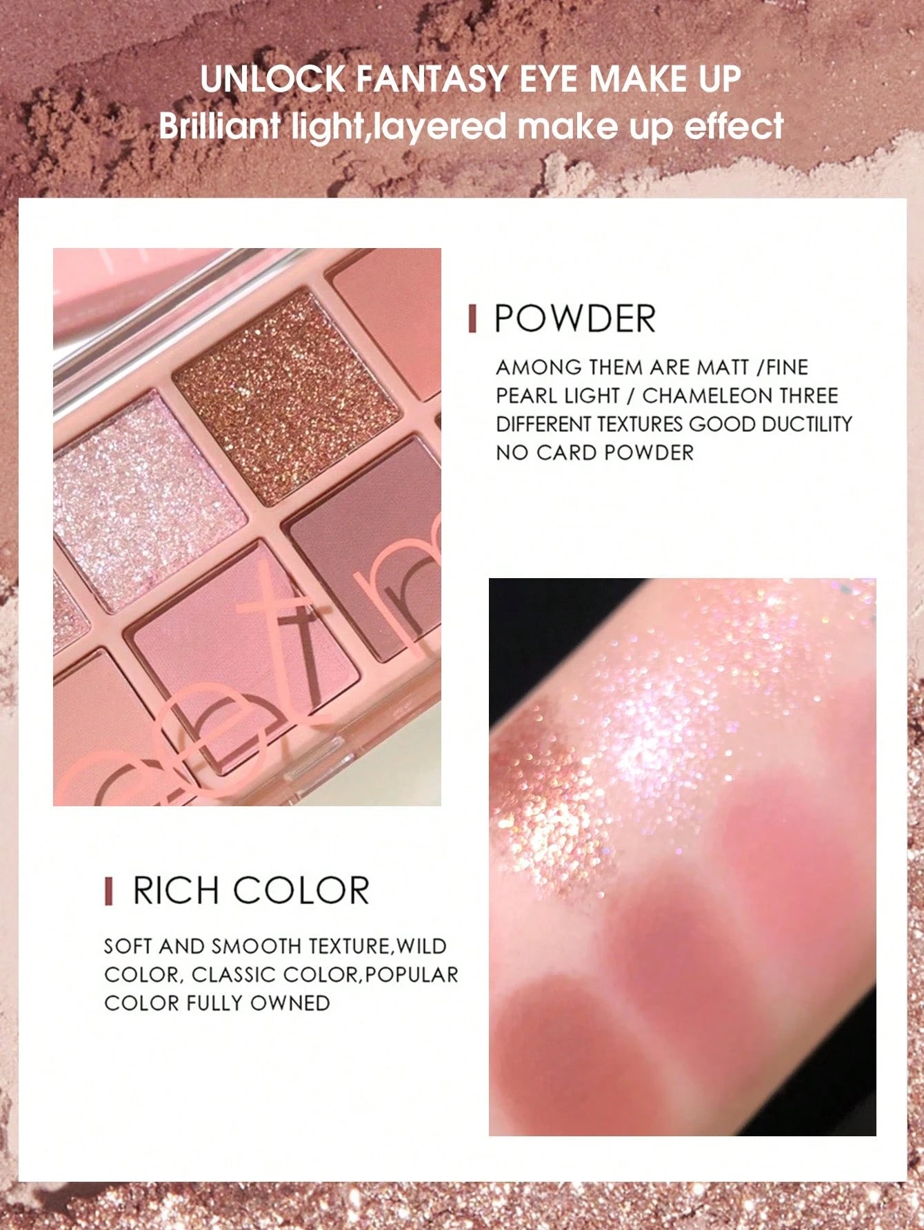 SHEIN Sweet mint 10-Color Matte Eyeshadow Palette
