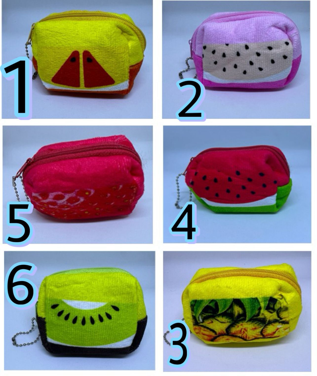 Portable key bag plush mini coin pouch