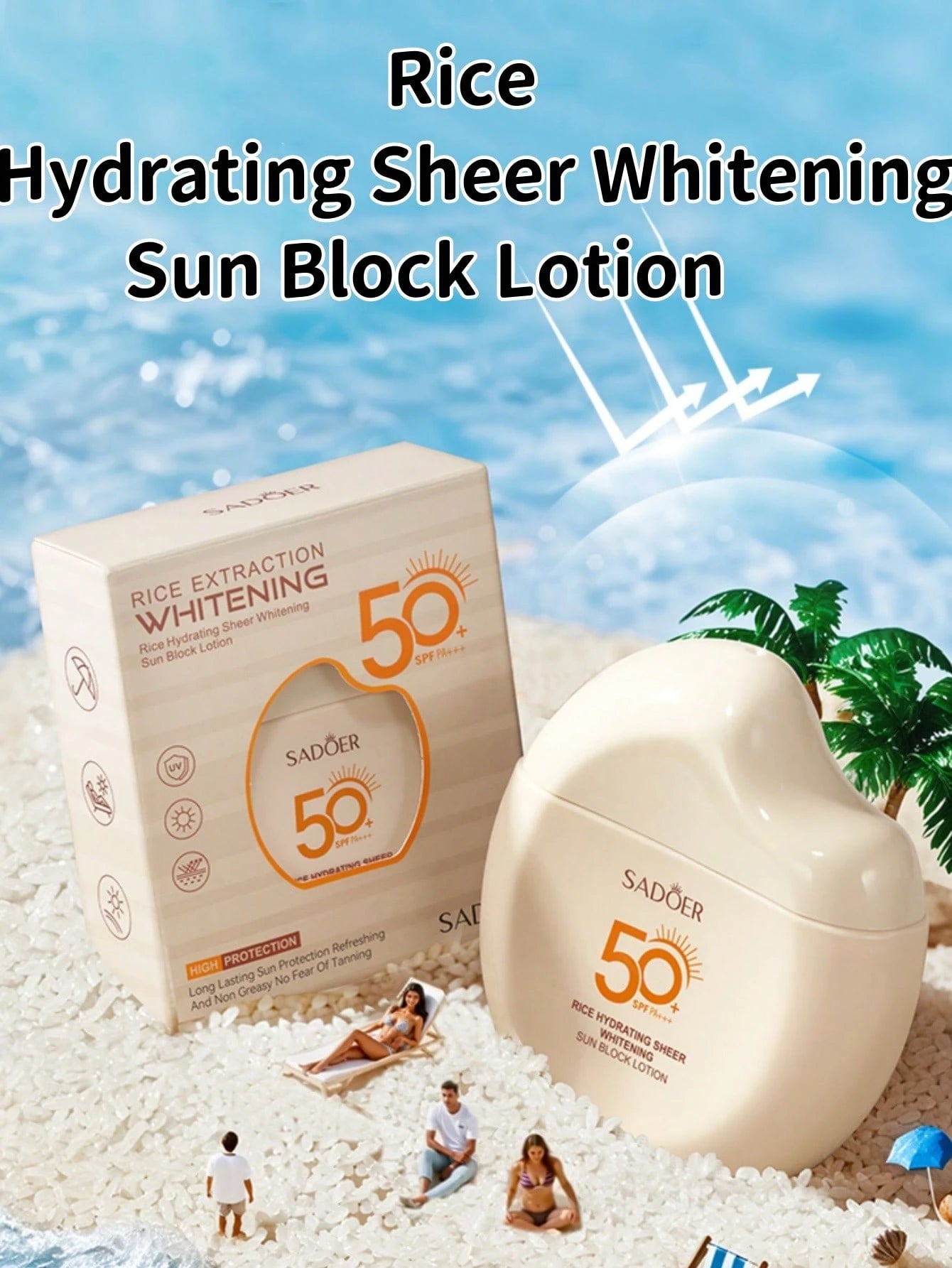SHEIN Rice Whitening Sunscreen Cream