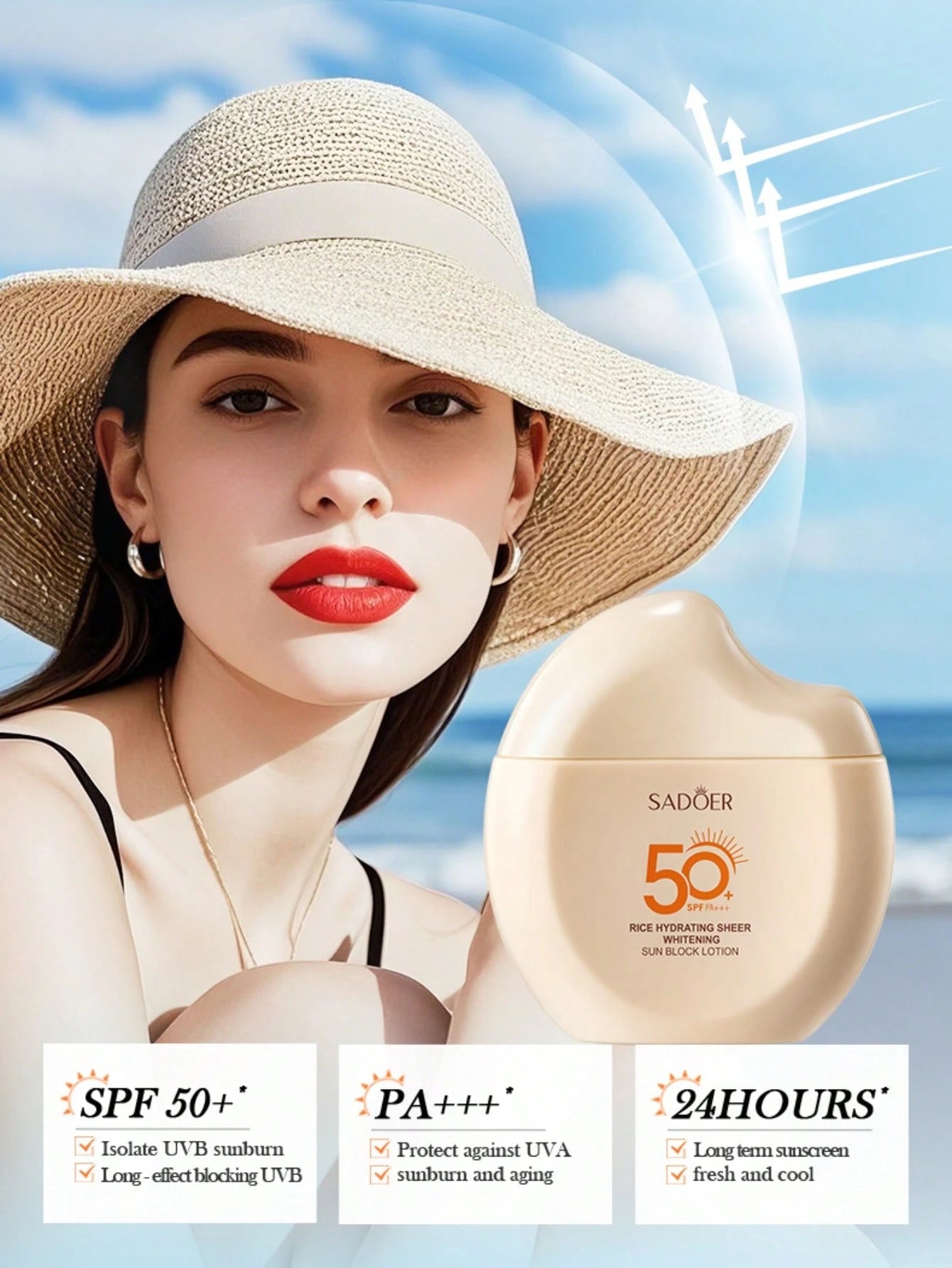 SHEIN Rice Whitening Sunscreen Cream