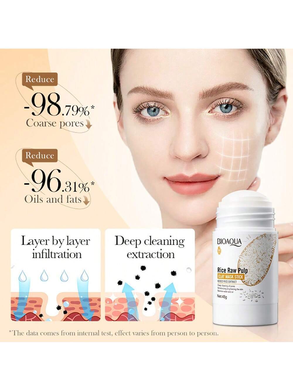 SHEIN Rice Mud Film Mask Stick