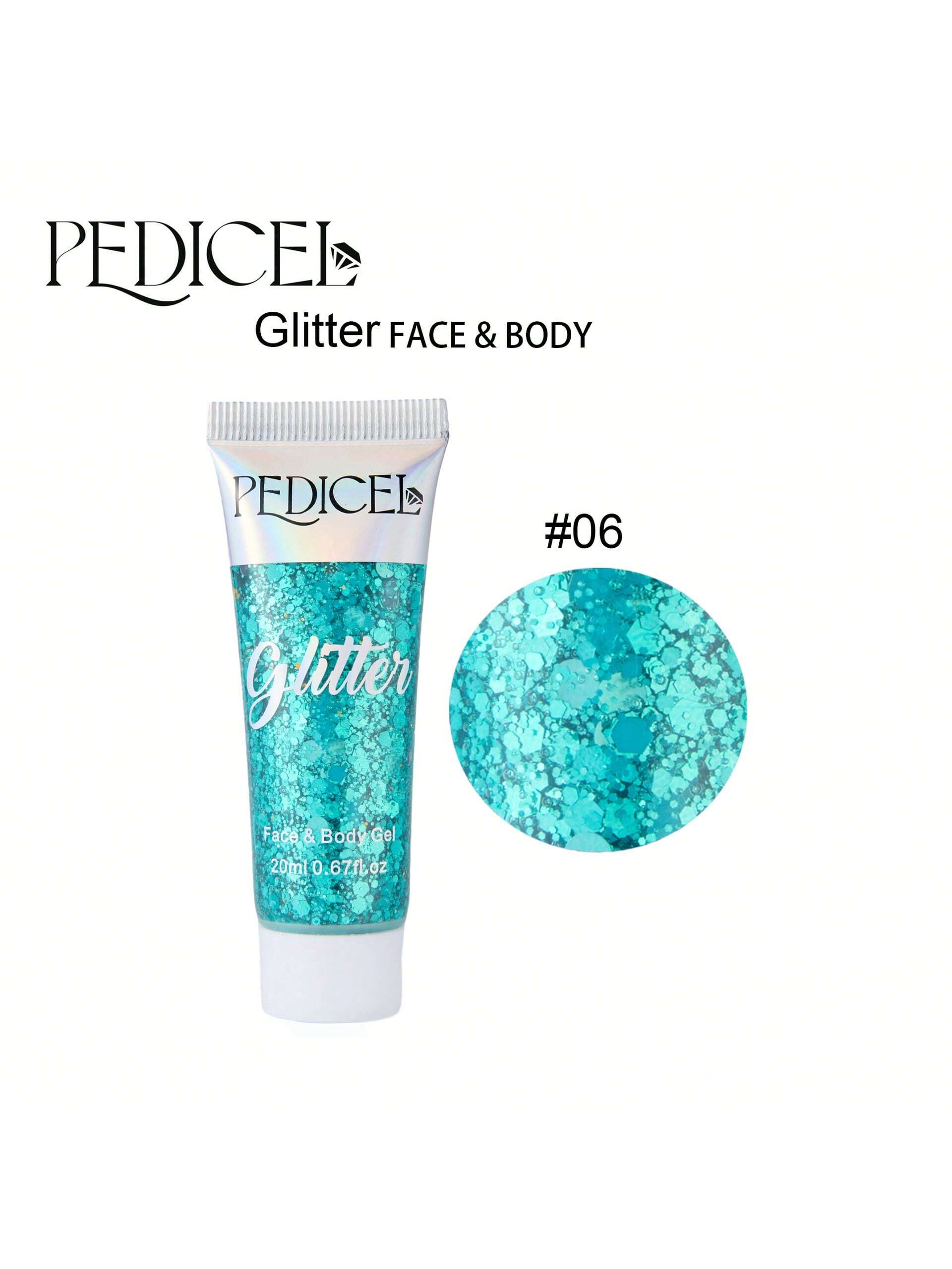SHEIN Shimmering Eyeshadow Glitter Gel - Body Nail Hair FaceStickers