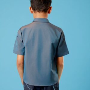 Alternative view of SHEIN Boys Bucked Strap Detail Flap Pocket Shirt