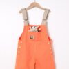 SHEIN Girls 3D Cow Doll Pocket Front Overall Romper