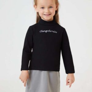 SHEIN BASICS Toddler Girls Tie Front Skirt