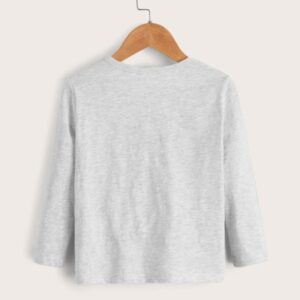 Alternative view of SHEIN Toddler Boys Letter And Figure Graphic Tee